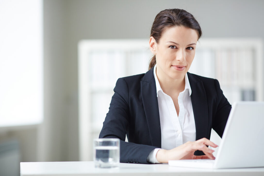 Businesswoman in office