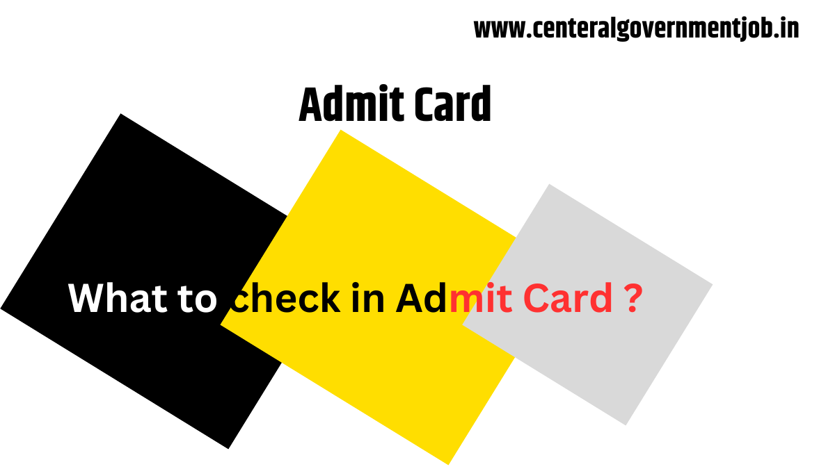 Admit Card
