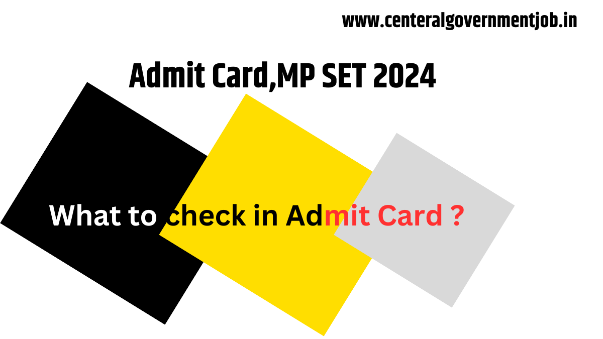 Admit Card, Check Point