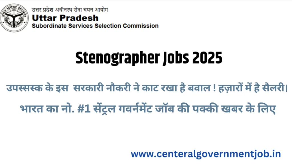 Stenographer Jobs 2025