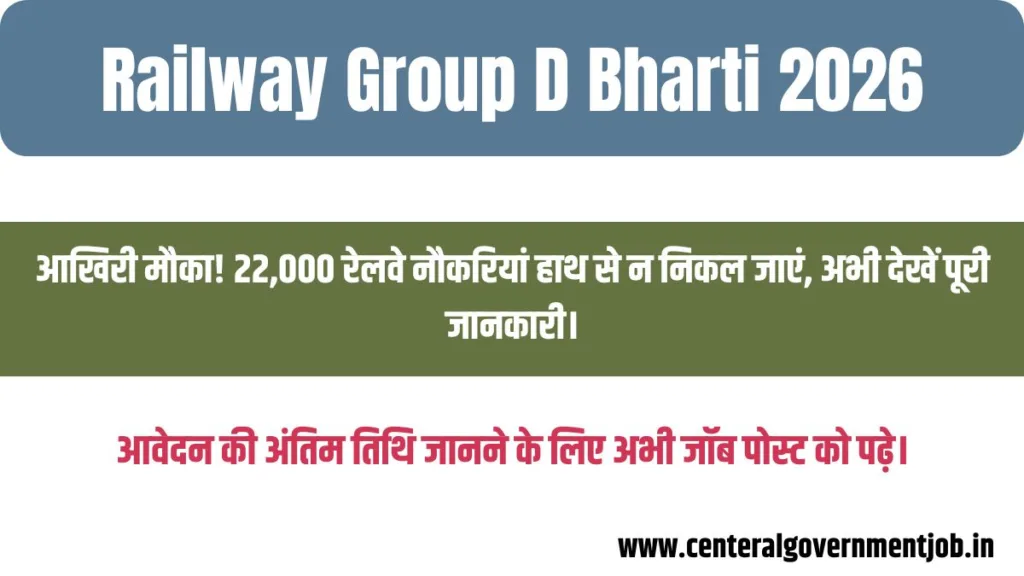 Railway Group D Bharti 2026